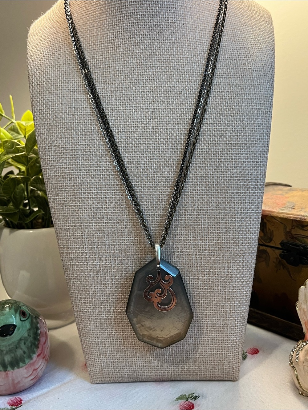 Brighton “Shell Shimmer” Reversible Pendant Necklace